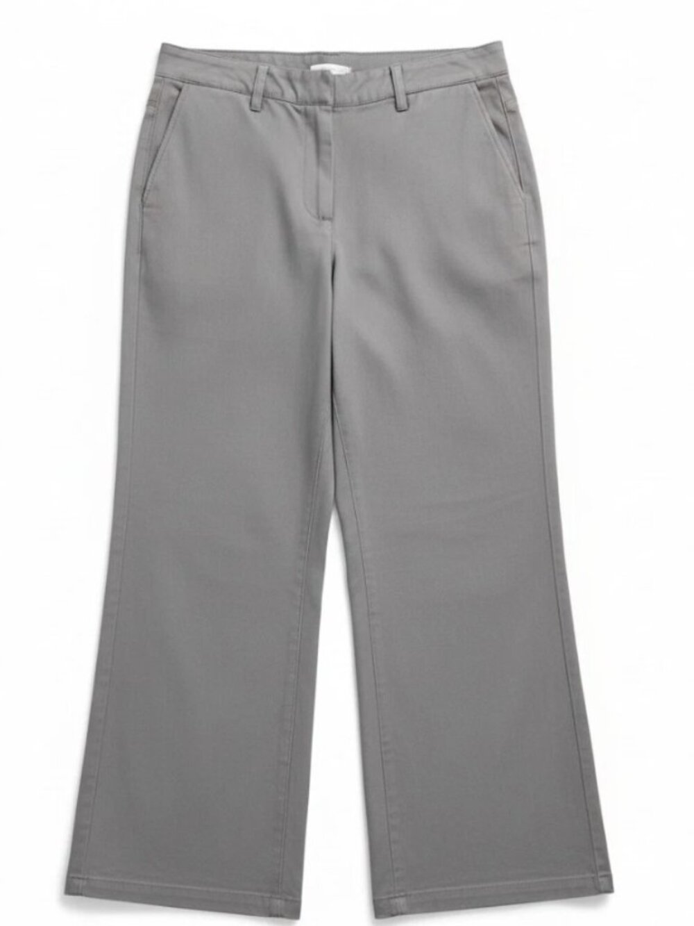 Celebrity Pink Womens Pants Size 2X Gray Wide-Leg Trendy Twill Plus Size Pockets